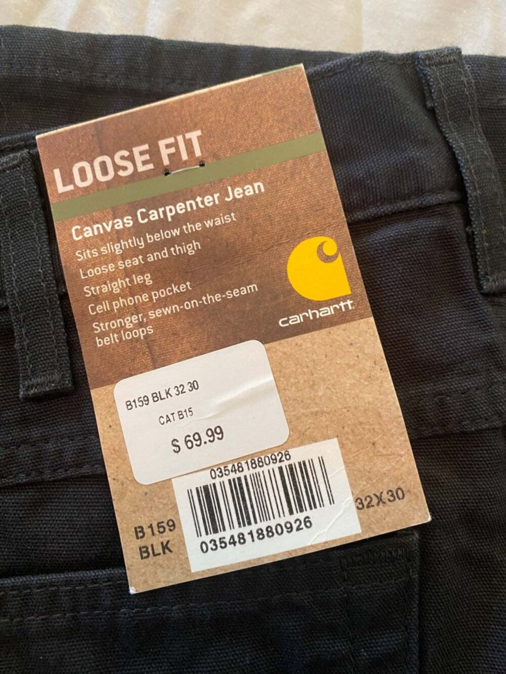 NWT Carhartt B159 Pants